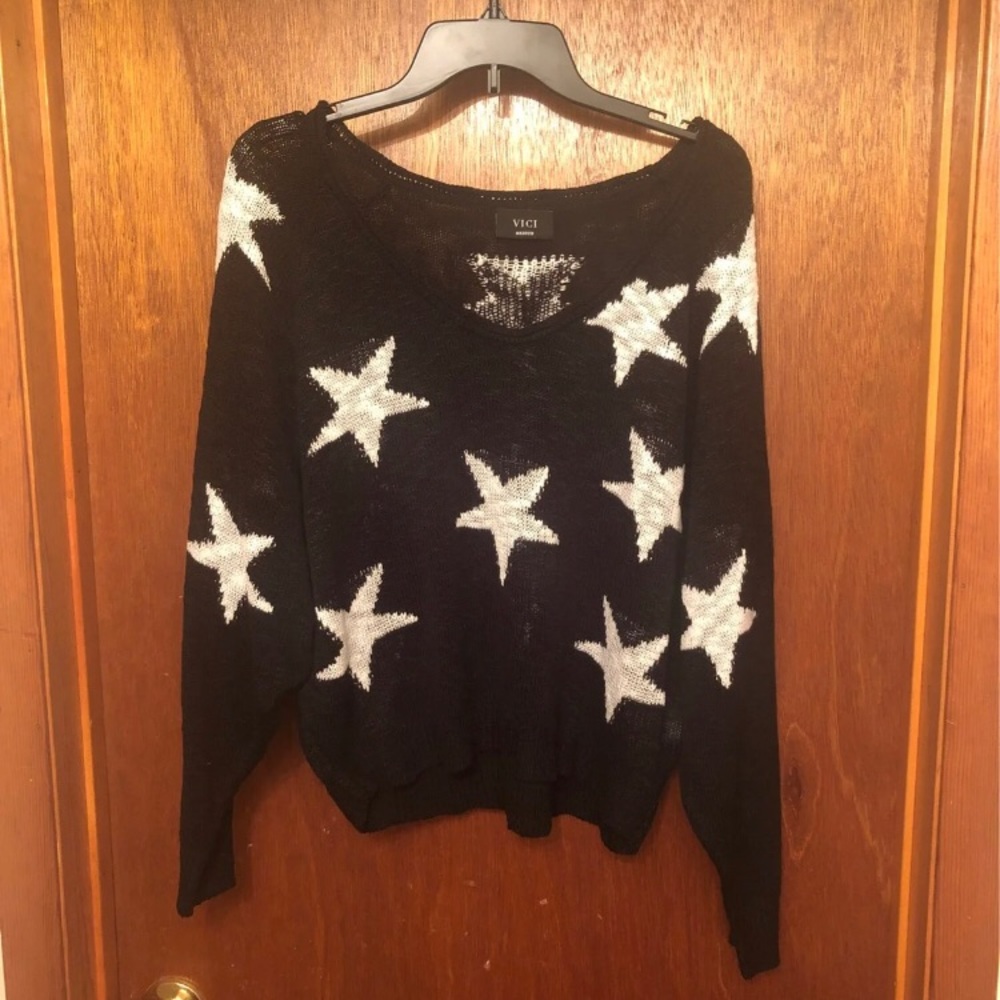 Star Knitted Sweater